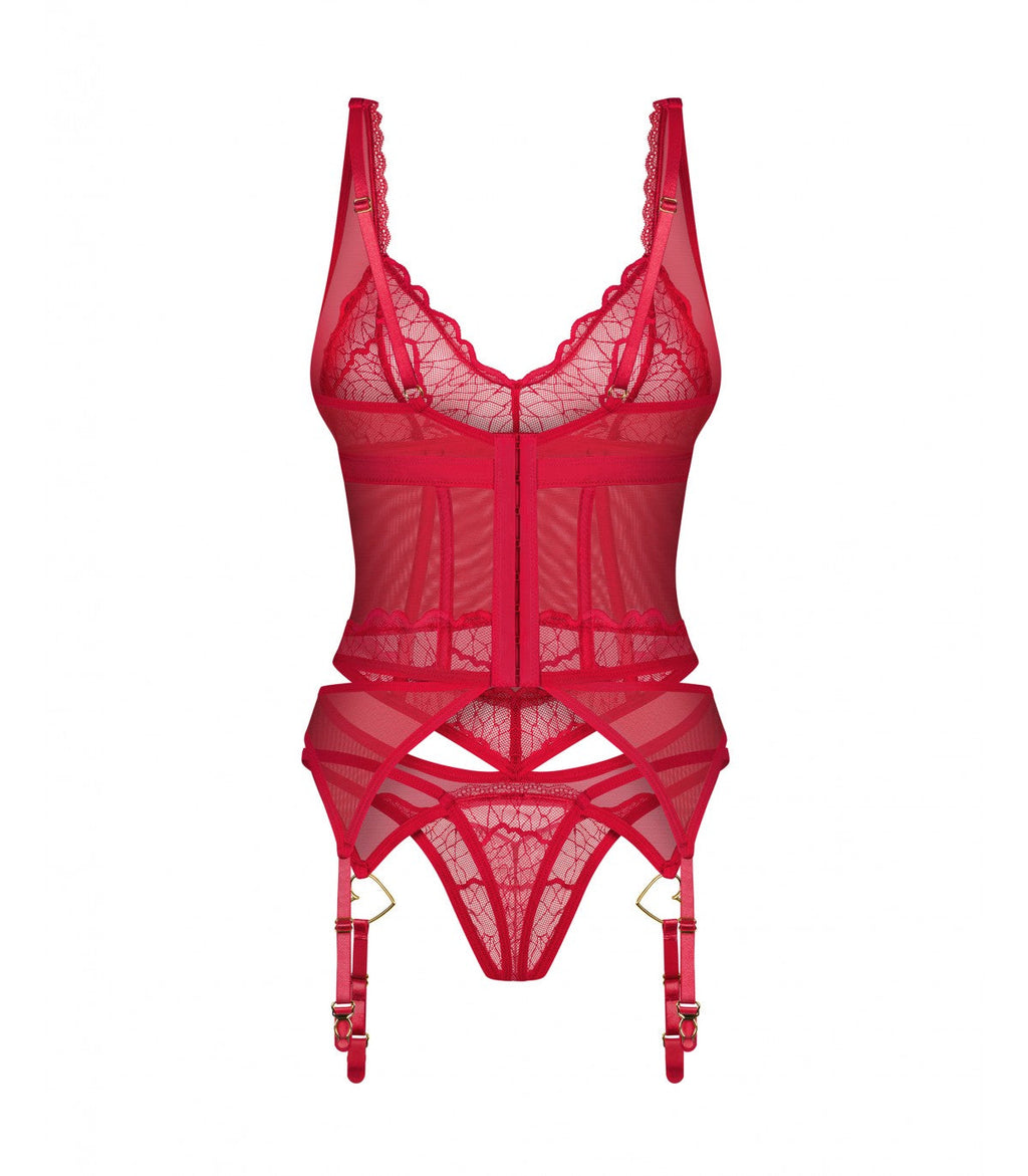 CORSETTO E PERIZOMA CUPIDE DESIR L/XL